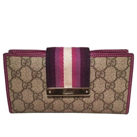 gucci purple collection wallet